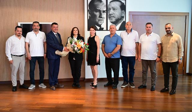 Başkan Çerçioğlu’na Kuşadası Esnaf Ve Sanatkarlar Odası’ndan ziyaret