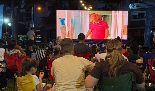 Aydın'da açık hava sinema keyfi