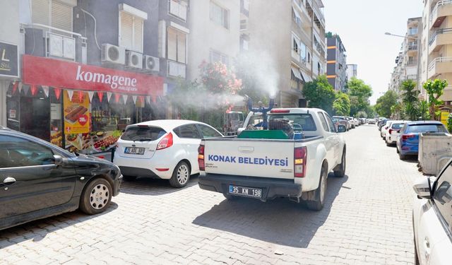 Konak’ta sivrisineklere karşı ilaçlama seferberliği!
