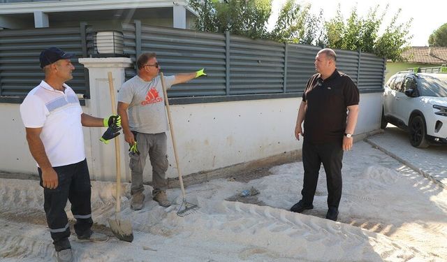 Başkan Çiçek sahaya indi... Çalışmaları yerinde inceledi!