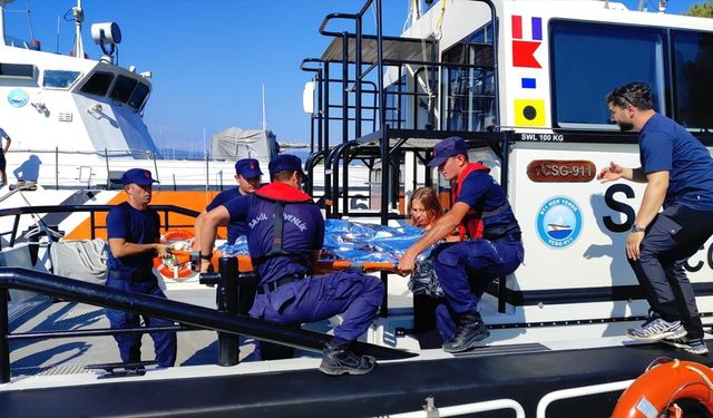 Fethiye'de deniz ortasında acil tahliye: 2 yaralı hastaneye kaldırıldı