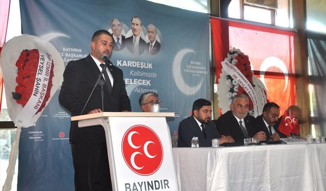 MHP Bayındır'da güven tazeledi: Mehmet Karakaya yeniden başkan seçildi