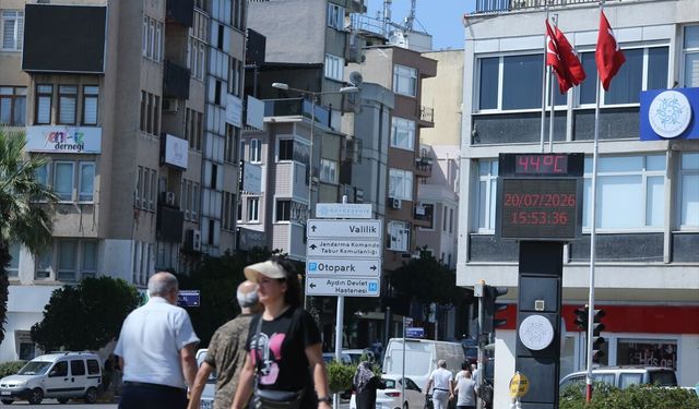 Aydın sıcaktan kavruluyor: Termometreler 44 dereceyi gördü