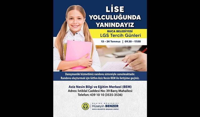Buca'dan lise adaylarına büyük destek!