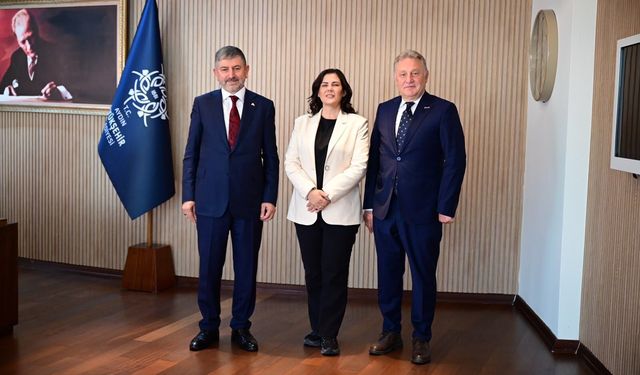 Başkan Çerçioğlu'na Kasım Kahraman ve Ali Güngör'den ziyaret