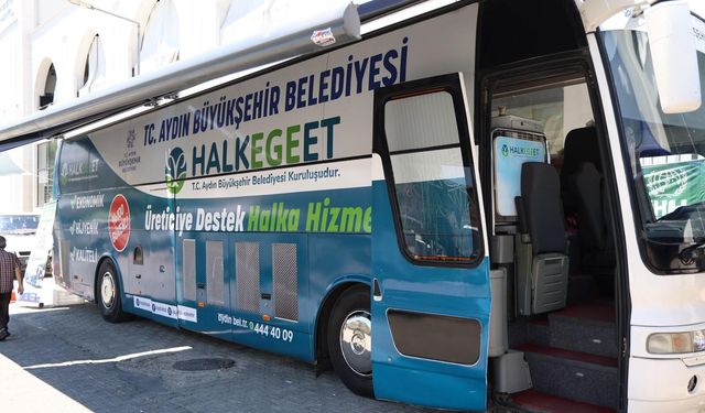 Mobil Halk Ege Et'e Buharkent'te yoğun ilgi!