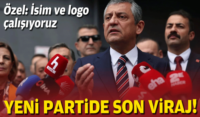 Yeni partide son viraj: "İsim ve logo çalışıyoruz"