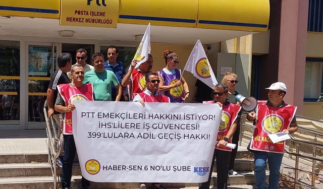 PTT emekçilerinden torba yasa teklifine tepki
