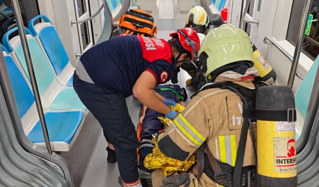 Konak Tramvayı’nda nefes kesen tatbikat