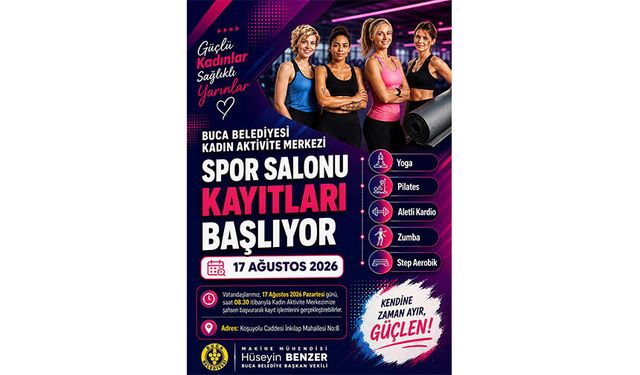 Buca'da Kadın Aktivite Merkezi'nde spor kayıtları başladı!