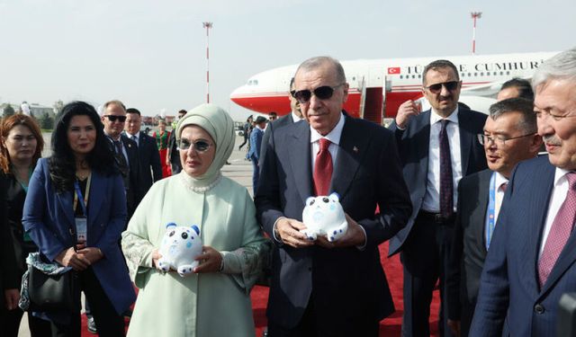 Cumhurbaşkanı Erdoğan Kırgızistan'da