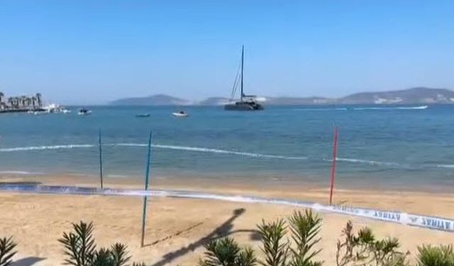 Deniz suyu alarmı: Güllük Halk Plajı kapatıldı