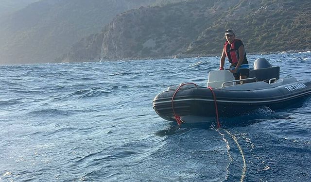 Denizde can pazarı: Lastik botla sürüklenen kişi kurtarıldı