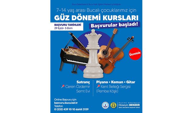 Buca’da çocuklar için güz dönemi kursları