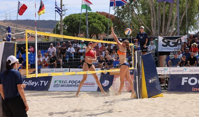 Foça’da plaj voleybolu şöleni: Avrupa şampiyonları belli oldu