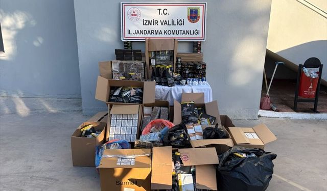 İzmir’de kaçak sigara operasyonu!
