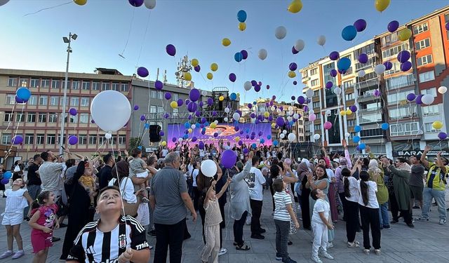 Lösemiyi yenen Gülsüm Efsa için balonlar uçuruldu