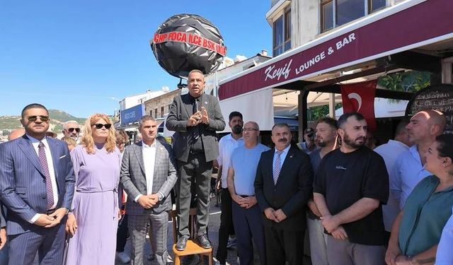 CHP’den Fıçı’ya siyah çelenkli protesto!