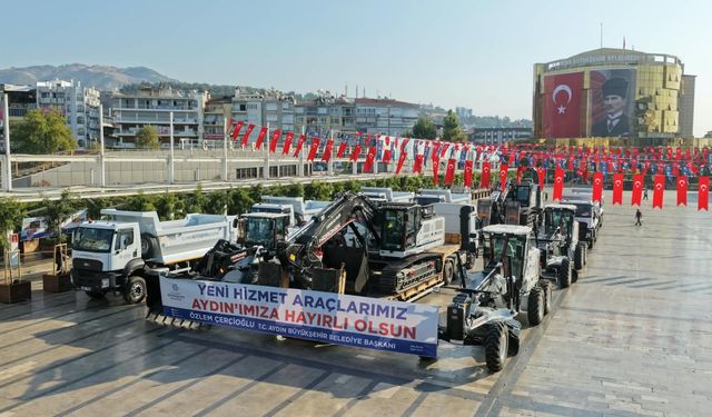 Aydın Büyükşehir Belediyesi'nin araç filosuna 150 milyonluk yatırım!