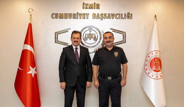 Yeni Emniyet Müdürü Arıbaş’tan Başsavcı Yeldan’a ziyaret!