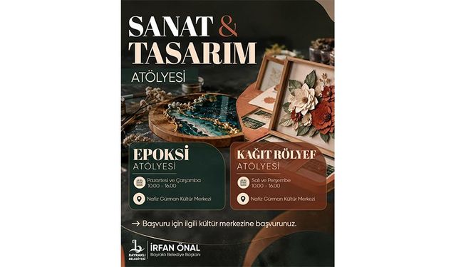 Bayraklı'da sanatseverler için yeni atölyeler