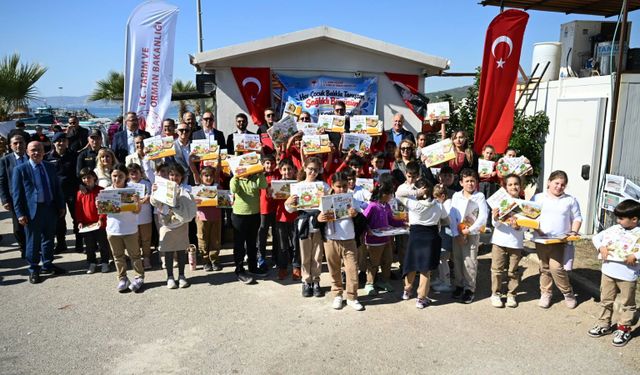 Çocuklar Gümüldür'de kitaplarla buluştu