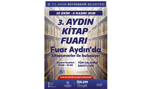3. Aydın Kitap Fuarı başlıyor
