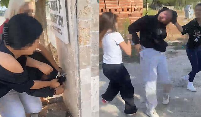 Liseli kızlardan ortaokul öğrencisine akran zorbalığı!