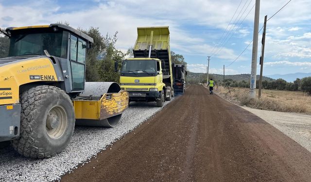 Aydın'ın dört bir yanında yol yapım ve yenileme çalışmaları