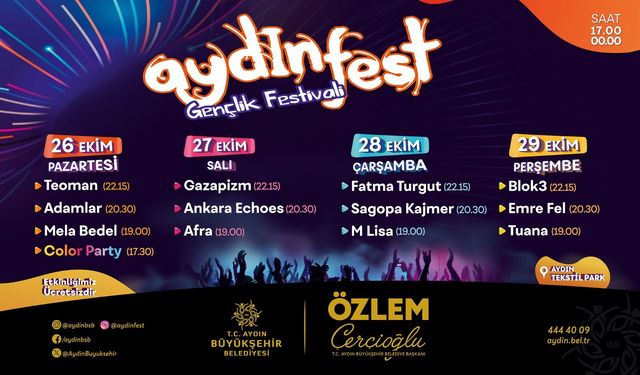 Aydınfest için geri sayım başladı!