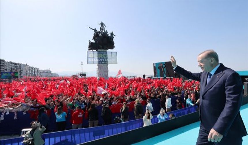 Cumhur İttifakı'nın İzmir mitinginden kareler