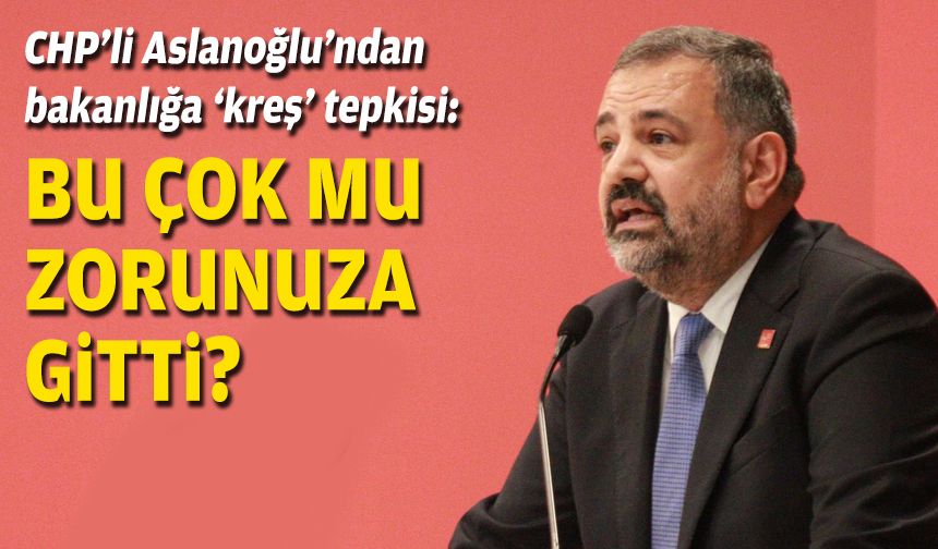 CHP’li Aslanoğlu’ndan bakanlığa ‘kreş’ tepkisi: Zorunuza mı gitti?