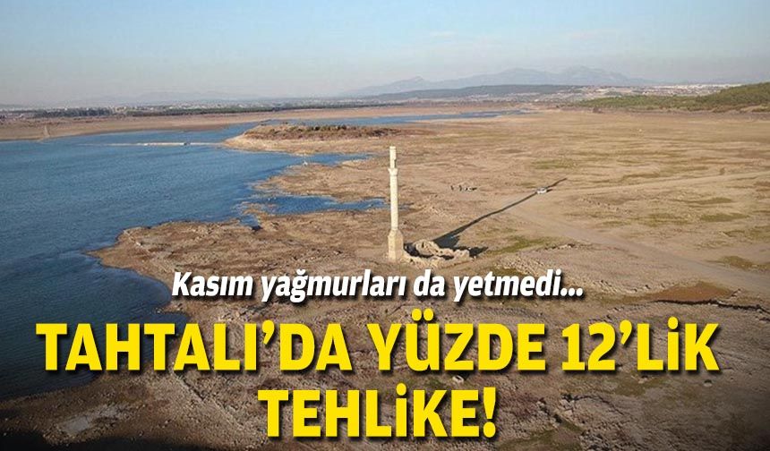 Kasım yağmurları da yetmedi… Tahtalı’da yüzde 12’lik tehlike!