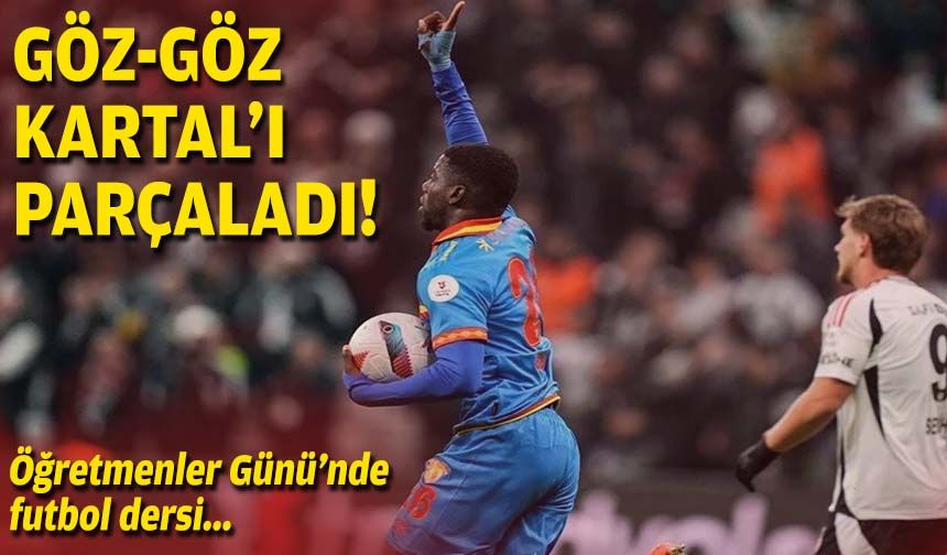 Öğretmenler Günü'nde futbol dersi: Göz-Göz Kartal'ı parçaladı!