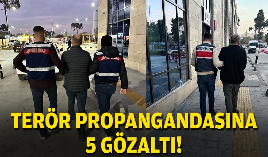 İzmir'de terör propagandasına 5 gözaltı!