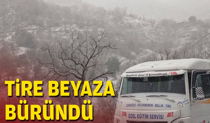 Tire beyaza büründü