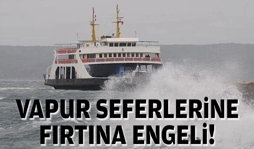 Arabalı vapura fırtına arası!
