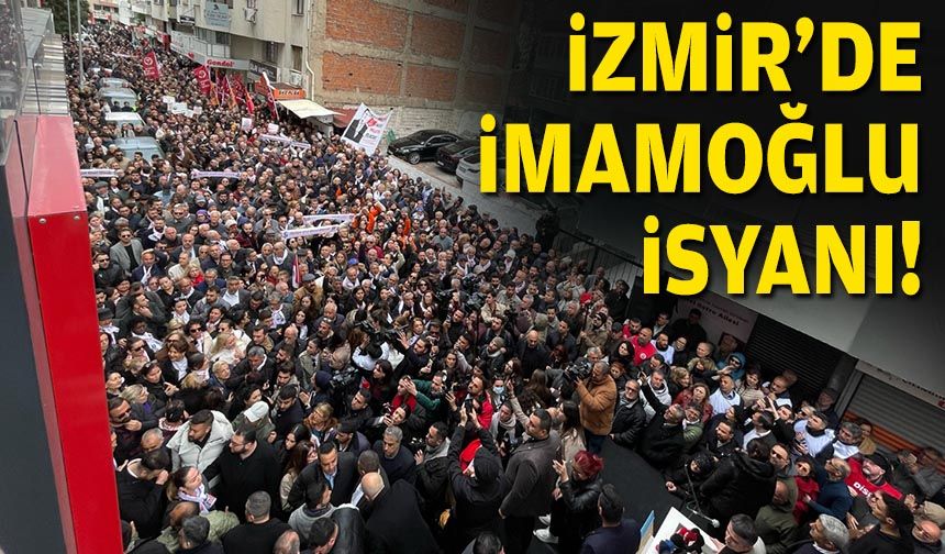 İmamoğlu’nun gözaltına alınmasına İzmir'de protesto!