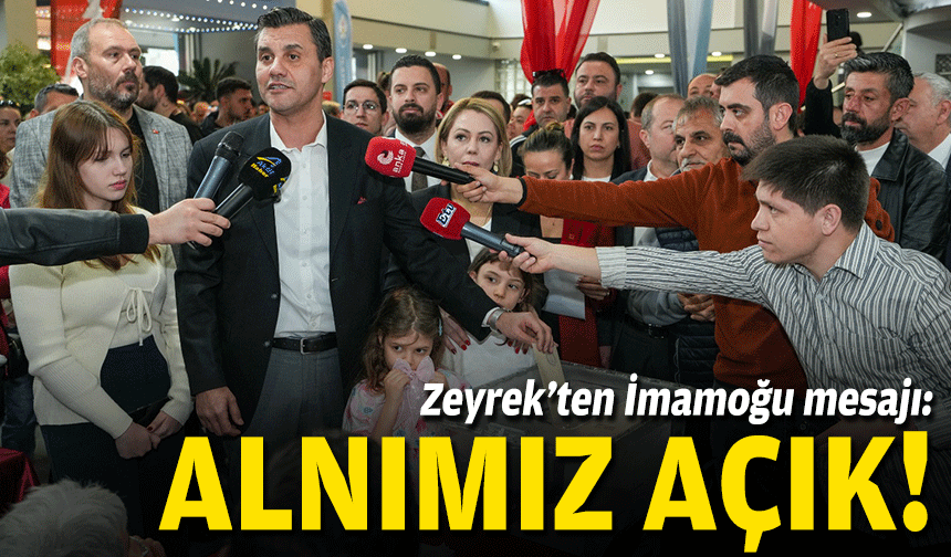 Zeyrek'ten İmamoğlu tepkisi: Bizim alnımız açık!