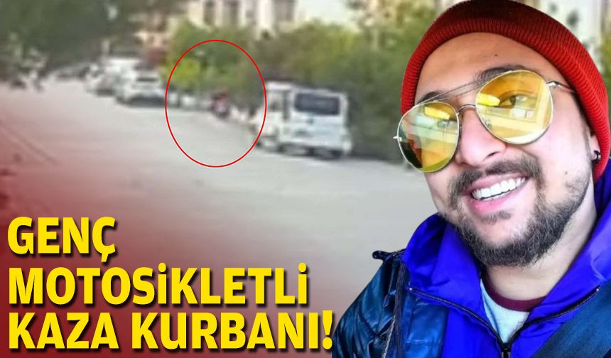 Genç motosikletli kaza kurbanı!
