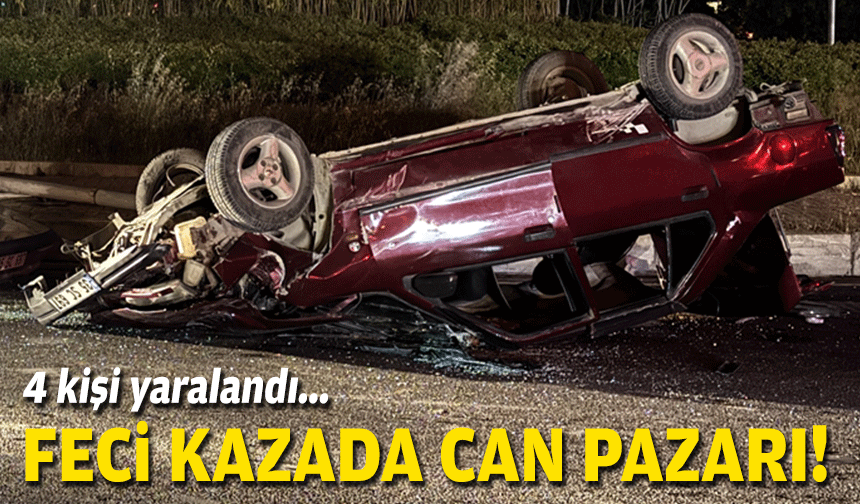 İzmir'deki kazada can pazarı: 4 yaralı!