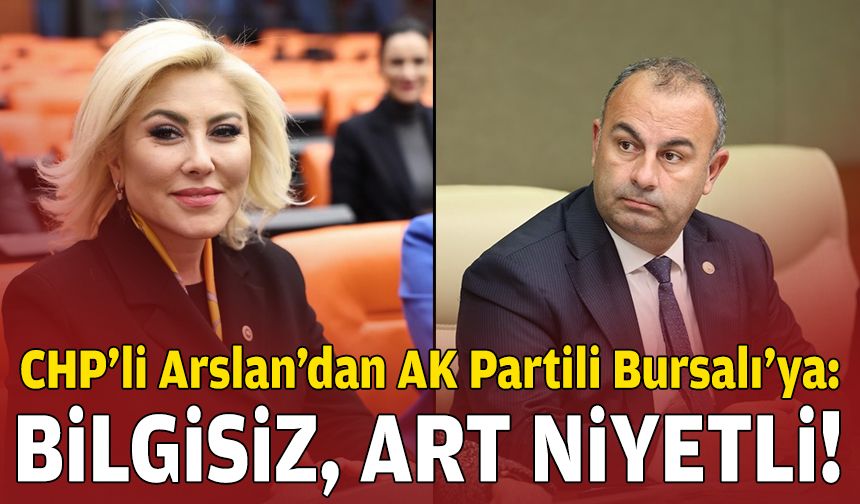 CHP’li Arslan’dan AK Partili Bursalı’ya: Bilgisiz, art niyetli!