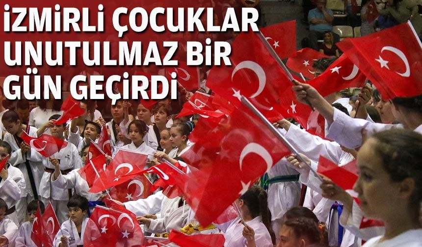İzmirli çocuklar spor ve eğlence dolu bir gün geçirdi