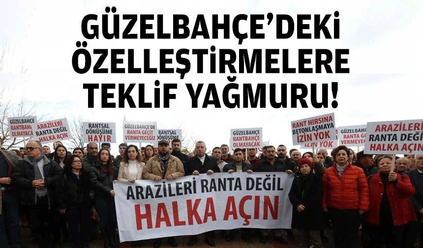 Güzelbahçede'deki özelleştirmelere teklif yağmuru!