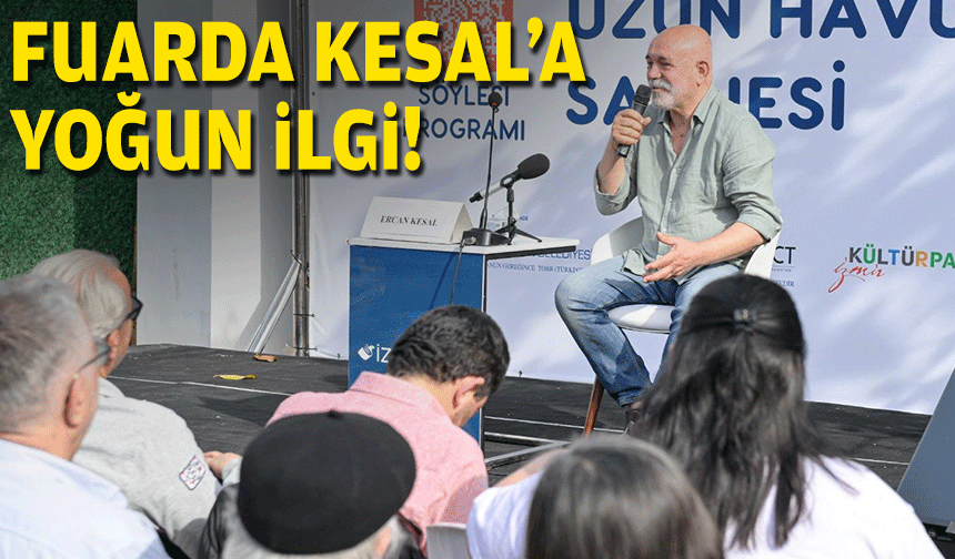 Kitap fuarında Kesal'a yoğun ilgi!