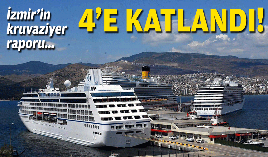 İzmir'in kruvaziyer raporu... 4'e katlandı!