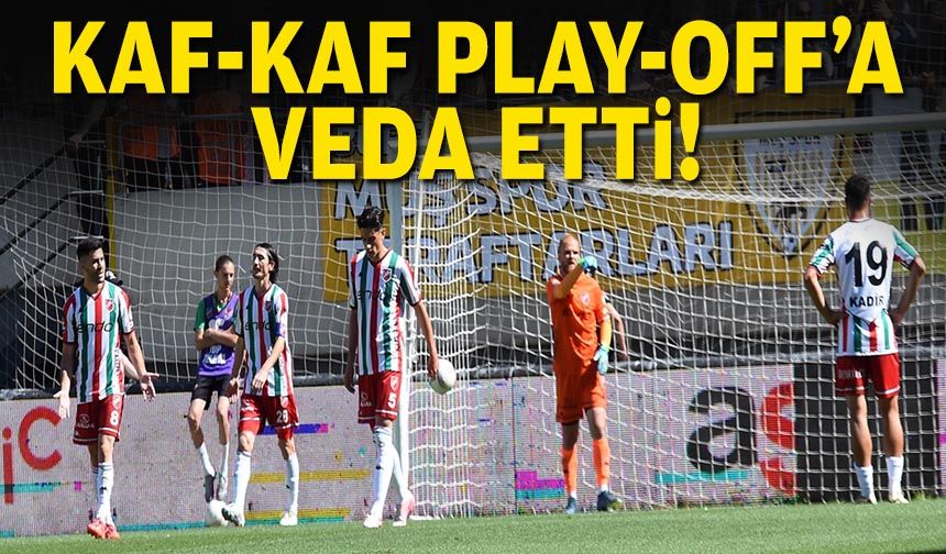 Kaf-Kaf Play-Off'a veda etti!