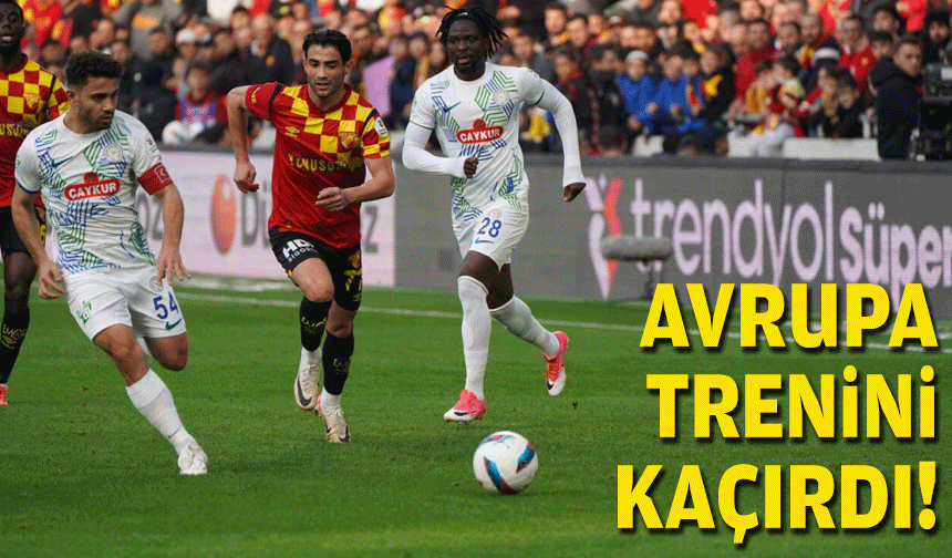 Göztepe Avrupa trenini kaçırdı!