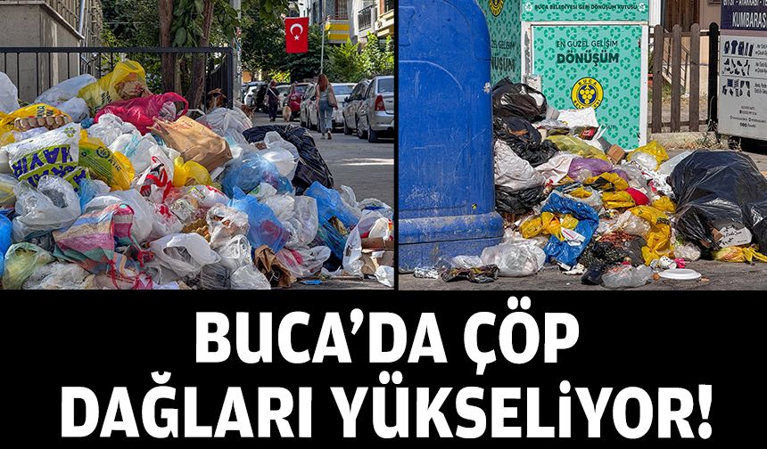 Buca'da çöp dağları yükseliyor!