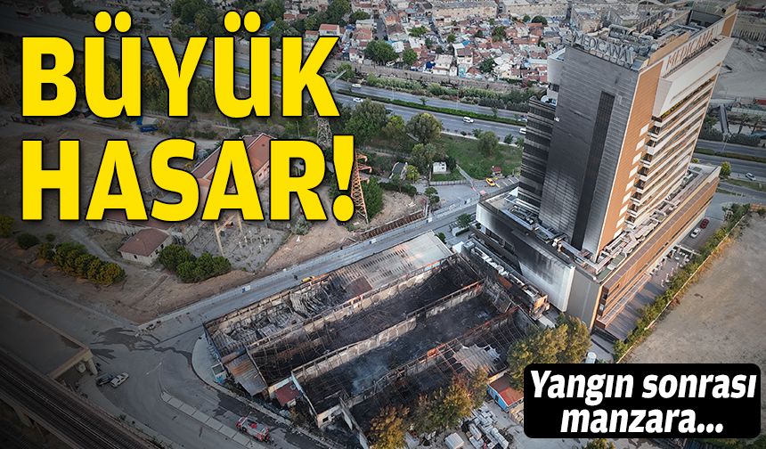 İzmir'deki yangın sonrası manzara: Büyük hasar!